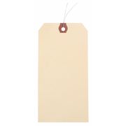 Zoro Select 2-3/8" x 4-3/4" Manila Paper Wire Tag, Pk1000 1GYN9