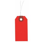 Zoro Select 1-5/8" x 3-1/4" Red Paper Wire Tag, Pk1000 1GYR3