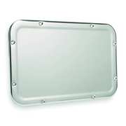 Bradley 17 1/4 in "H x 11 1/4 in "W, Front Mount, Security Framed Wall Mirror, Stainless steel SA05-000000