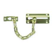 Zoro Select Chain Door Guard, Slide Bar, Brass Plated 1HEX5