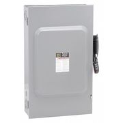 Square D Nonfusible Safety Switch, Heavy Duty, 600V AC, 3PST, 200 A, NEMA 1 HU364