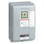 Square D Nonreversing Magnetic Motor Starter, 1 NEMA Rating, 120V AC, 3 Poles, No Auxiliary Contacts 8536SAG12V02S