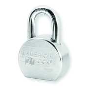 American Lock Padlock, Keyed Alike, Standard Shackle, Round Steel Body, Boron Shackle, 15/16 in W A700KA