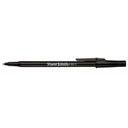 Paper Mate Stick Ballpoint Pen, Fine 0.8 mm, Black PK12 3381131