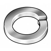 Zoro Select Split Lock Washer, For Screw Size 1/4 in Steel, Zinc Plated Finish, 100 PK LWIS0250-100P
