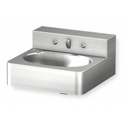 Acorn Controls Penal Bathroom Sink, Stainless Steel, Wall 1652-1-BP-04-M