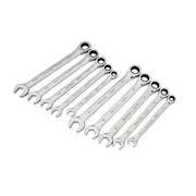 Westward Ratcheting Wrench Set, Pieces 10 1LCF4