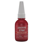Loctite Threadlocker, LOCTITE 2760, Red, High Strength, Liquid, 50 mL Bottle 303440