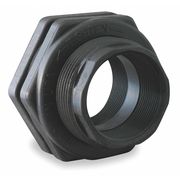 Banjo Bulkhead Tank Fitting, Polypropylene, 3/4 in FNPT x 3/4 in FNPT, 1-5/8 in Hole, EPDM Gasket TF075