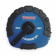 Westward 100 ft Tape Measure, 3/8 in Blade 1MKT8