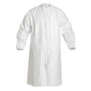 Dupont Tyvek Isoclean Disp. Cleanroom Coat, L, Wht, PK30 IC264SWHLG00300B