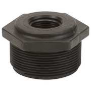 Zoro Select Reducing Bushing, Polypropylene, 2" x 3/4", Schedule 80, 300 psi Max Pressure RB200-075