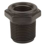 Zoro Select Reducing Bushing, Polypropylene, 3/4" x 1/2", Schedule 80, 300 psi Max Pressure RB075-050