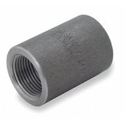 Zoro Select 1/4" Black Forged Steel Coupling 1MNA1