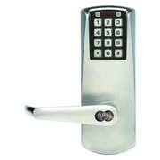 Kaba Electronic Lock, Satin Chrome, 12 Button E2031BLL62641