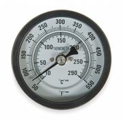 Zoro Select Bimetal Thermom, 3 In Dial, 50 to 550F 1NFZ1