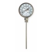 Zoro Select Bimetal Thermom, 3 In Dial, 50 to 550F 1NFZ7