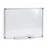 Zoro Select 24"x36" Melamine Whiteboard, Aluminum Frame, Depth: 5/8 in 1NUP7