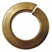 Zoro Select Split Lock Washer, For Screw Size 1/2 in Silicon Bronze, Plain Finish, 50 PK 1NU94