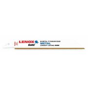 Lenox 6" L x 24 TPI Metal Cutting Tin Coated Bi-Metal Reciprocating Saw Blade, 5 PK 21072624GR