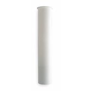 Zoro Select 1-1/2 " Dia., Polypropylene, White/Plastic Finish, Kitchen, Tailpiece 1PNY8