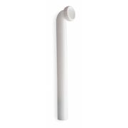 Zoro Select 1-1/2 " Dia., Polypropylene, White/Plastic Finish, Kitchen, Waste Arm 1PNY1