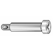 ZORO SELECT Self-Locking Shoulder Screws, M6-1.00 Thr Sz, 11 mm Thr Lg, 20 mm Shoulder Lg, Alloy Steel, 5 PK SBS006020L-005P1