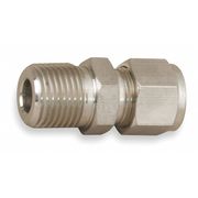 Parker 1/2" A-LOK x MNPT SS Male Connector 8MSC8N-316