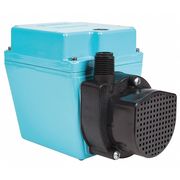 Little Giant Pump Submersible Pump, 3.2 A, 15V AC, 1/15 hp, 16.8 ft Max Head, 1/2 in, 1/2 in Intake and Discharge 503103