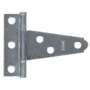 Zoro Select 7/8 in W x 2 in H zinc plated Tee Hinge 1RCR4