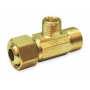 Zoro Select 3/8" x 1/4" Compression Brass Supply Stop Extender Tee 993-015NL