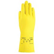 Ansell 12" Chemical Resistant Gloves, Natural Rubber Latex, 8, 1 PR 87-198