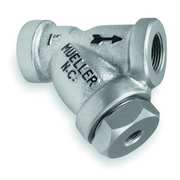 Mueller Steam Specialty 1-1/4", FNPT x FNPT, Cast Carbon Steel, Y Strainer 11/4 581 CS srewed end