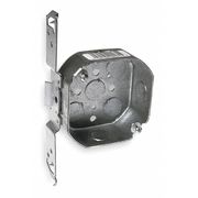 Raco Electrical Box, 15.5 cu in, Octagon Box, 2 Gangs, Galvanized Steel, Octagon 161