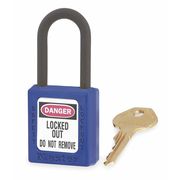 Master Lock Lockout Padlock, KD, Blue, 1-3/4"H 406BLU