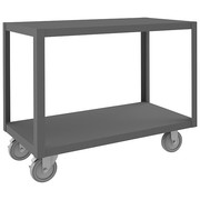 Durham Mfg High Deck Portable Table, 2 Shelves HMT-1836-2-95