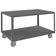 Durham Mfg High Deck Portable Table, 2 Shelves HMT-3048-2-95