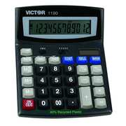Victor Technology Finance Portable Calculator, LCD, 12 Digit 1190