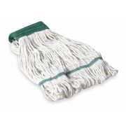 Tough Guy 5in String Wet Mop, 16oz Dry Wt, Clamp/Quick Chnge/Side-Gate Connect, Loop-End, White, Cotton, 1TYL3 1TYL3