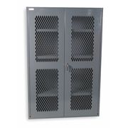 Durham Mfg 14 ga. ga. Steel Storage Cabinet, 48 in W, 72 in H, Stationary EMDC-481872-95