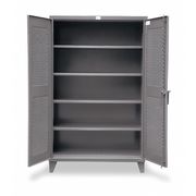 Strong Hold 12 ga. ga. Steel Storage Cabinet, 48 in W, 78 in H, Stationary 46-V-244