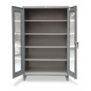 Strong Hold 12 ga. ga. Steel Storage Cabinet, 48 in W, 78 in H, Stationary 46-LD-244