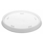 Dart Lid for 8 oz. Hot/Cold Cup, Flat, Identification Buttons, Straw Slot, Clear, Pk1000 8SL