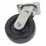 Zoro Select Swivel Plate Caster, Phnolic, 8 in, 1400 lb 1ULN5