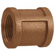 Zoro Select Red Brass Coupling, FNPT, 3/4" Pipe Size 1VFE2