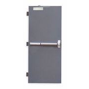 Ceco Security Door, RHR, 80 in H, 36 in W, 1 3/4 in Thick, 18 Gauge Steel, Type: 3 RSHL-1-3068-RHR-ST
