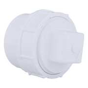 Zoro Select PVC Cleanout Adapter with Plug, FNPT x Spigot, 2 in Pipe Size 1WKR7