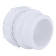 Zoro Select PVC Male Trap Adapter with Nut and Washer, Socket x Spigot, 1-1/2 in Pipe Size 1WKU9