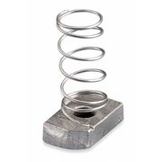 Nvent Caddy Channel Nut With Spring, 1/4-20 In, Steel SPRA0025EG