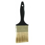 Zoro Select 3" Flat Sash Paint Brush, Polyester Bristle, Plastic Handle 1XRJ7